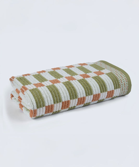 Classic Tranquil Blossoms 1 Pc Bath Towel, Cerena|550 GSM Cotton