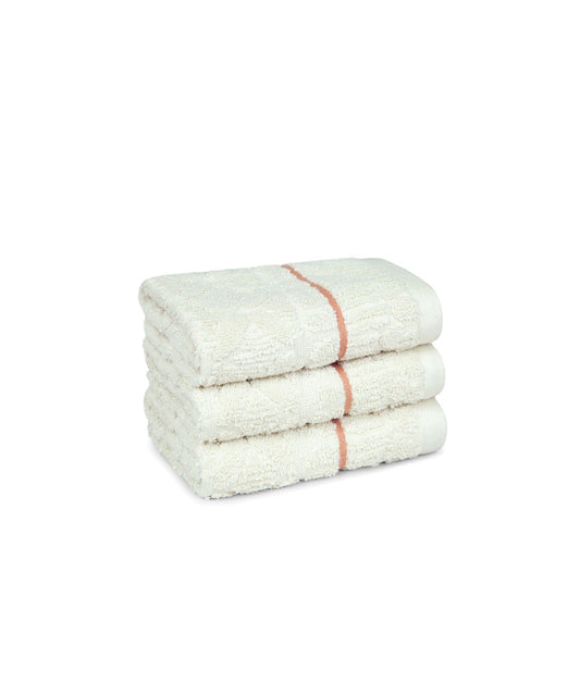 Indulgence By The Fireplace 3Pc Face Towel Set, Ripple|600 GSM Cotton
