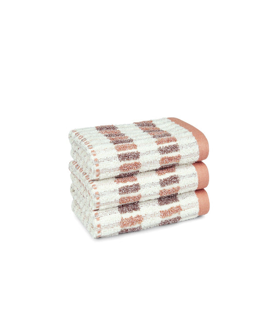 Indulgence By The Fireplace 3Pc Face Towel Set, Fossil|600 GSM Cotton