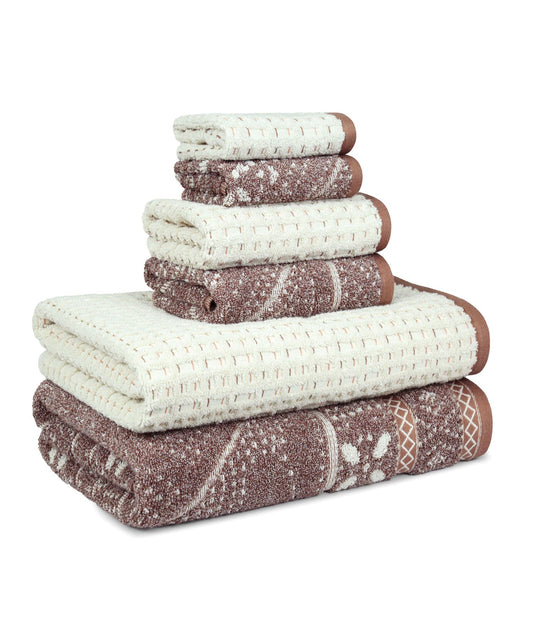 Indulgence By The Fireplace 6Pc Towel Set, Ark-Od|600 GSM Cotton