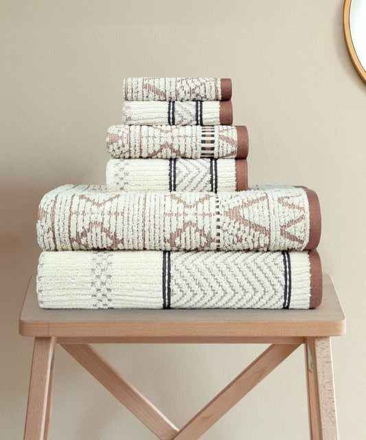 Indulgence By The Fireplace 6Pc Towel Set, Peb-Zen|600 GSM Cotton