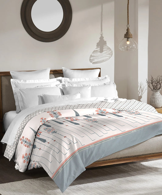 Road To Jaipur Double AC Blanket/Comforter, Savanna|210 TC Poly Cotton