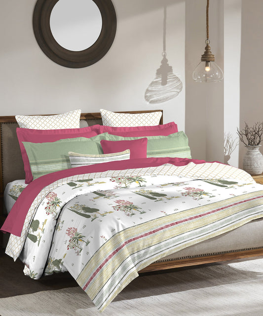 Road To Jaipur  Bedding Set,Bagicha| 210 TC|4 Pc Set