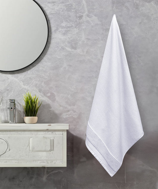 Finesse Fashion Waffle Bath Towel, High Rise|600 GSM Cotton