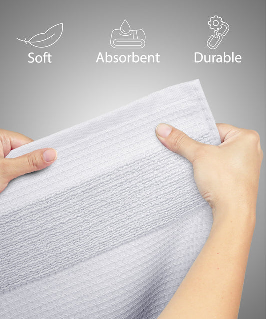 Finesse Fashion Waffle Bath Towel, High Rise|600 GSM Cotton