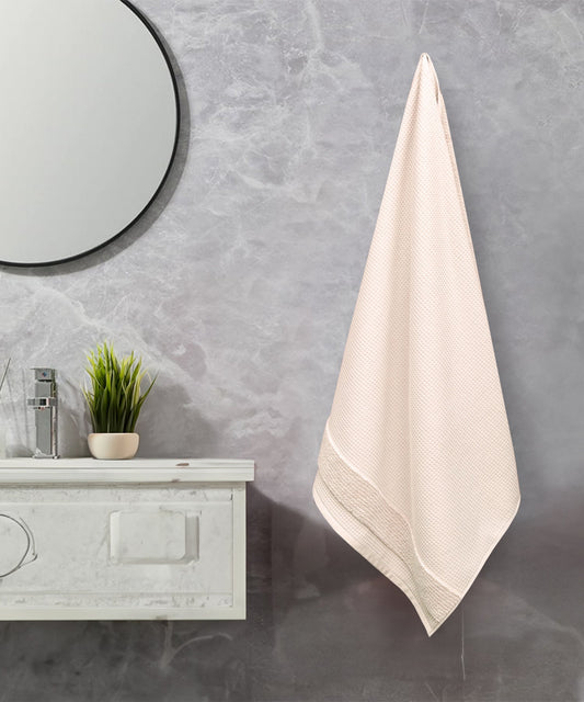 Finesse Fashion Waffle Bath Towel, Peyote|600 GSM Cotton