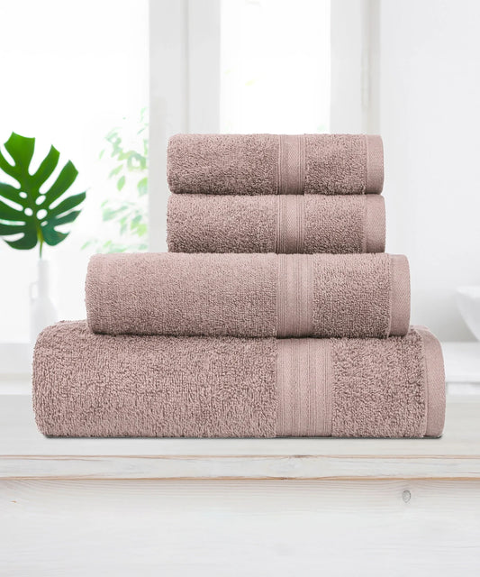 Celebration 4Pc Towel set, Nature Lux | 450 GSM Cotton