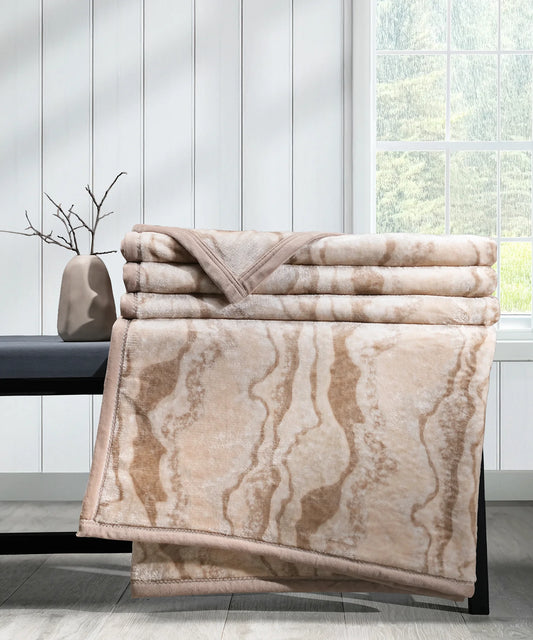 Home Essential Imperial Double Flannel Blanket, Terra| 1.3 KG