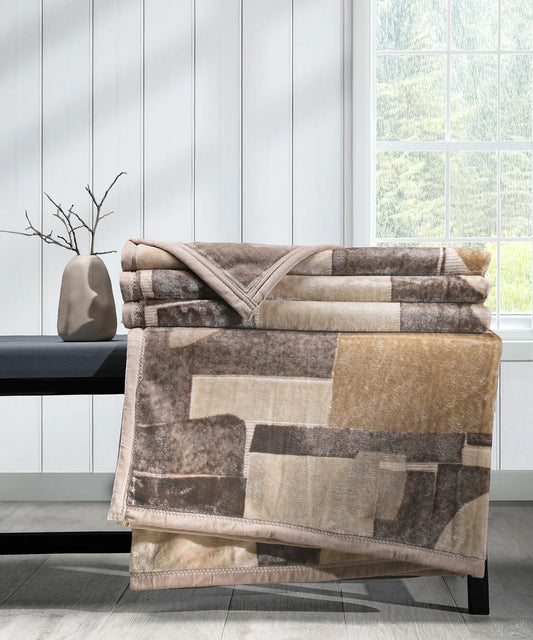 Home Essential Imperial Double Flannel Blanket, Willow| 1.3 KG
