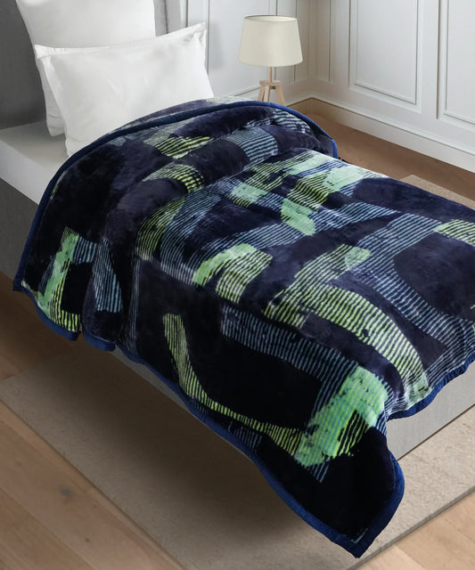 Home Essential Soft Sanctuary Single Flannel Blanket, Hazel|1.8 KG