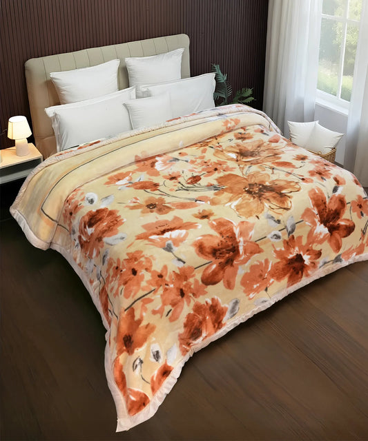 Classic Cozy Cocoon Double Mink Blanket, Jasper|3.5 KG