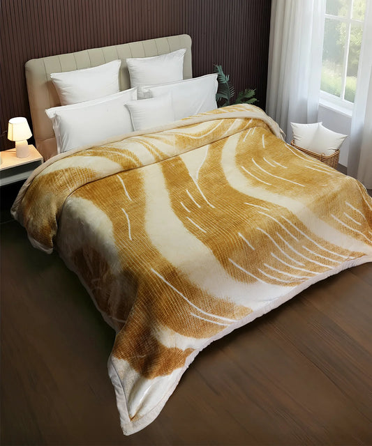 Classic Cozy Cocoon Double Mink Blanket, Naomi|3.5 KG