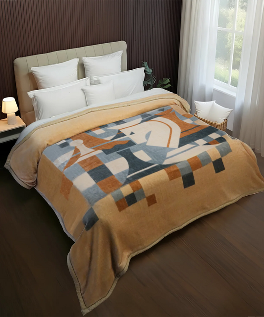His and Her Double Mink Blanket Box,Checkmate|4.2 KG