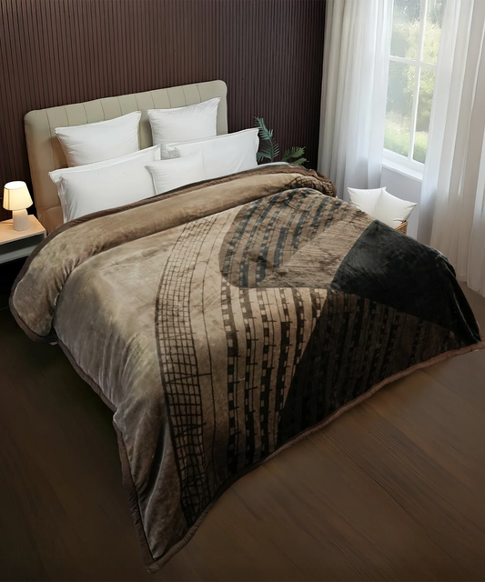 His and Her Double Mink Blanket Box, Inferno|4.2 KG