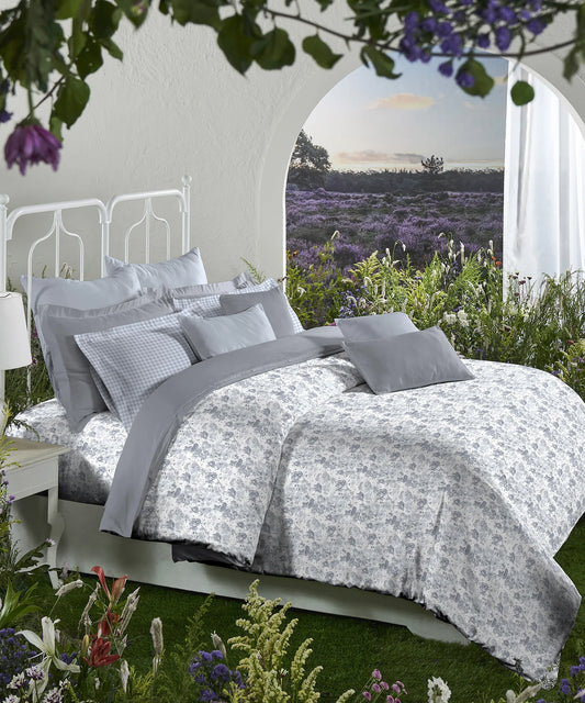 Aroma King Bedsheet Set, Lily Petal|180 TC Cotton|2 Pillow Covers