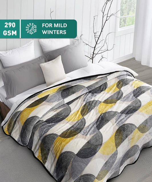 Home Essential Imperial Double Blanket, Ethan| 290GSM