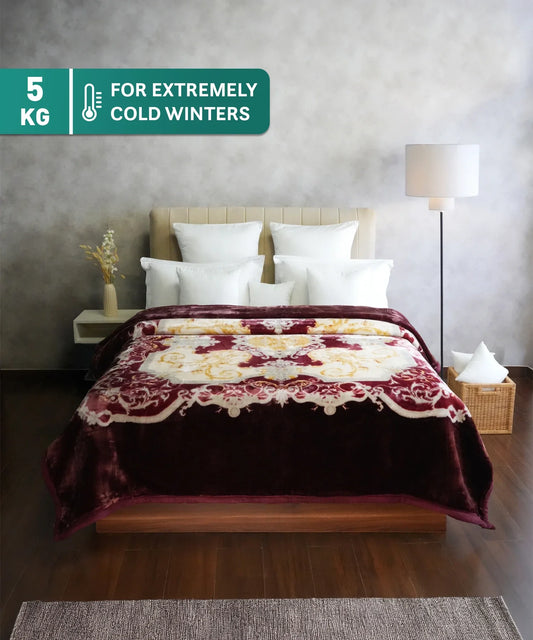 Classic Plushmare Double Mink Blanket,Juliet| 5 KG