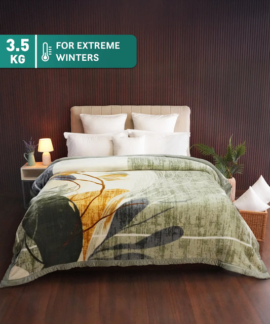 Classic Cozy Cocoon Double Mink Blanket, Reverie|3.5 KG