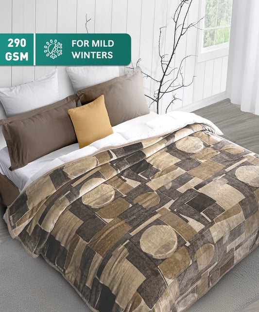 Home Essential Imperial Double Flannel Blanket, Willow| 1.3 KG